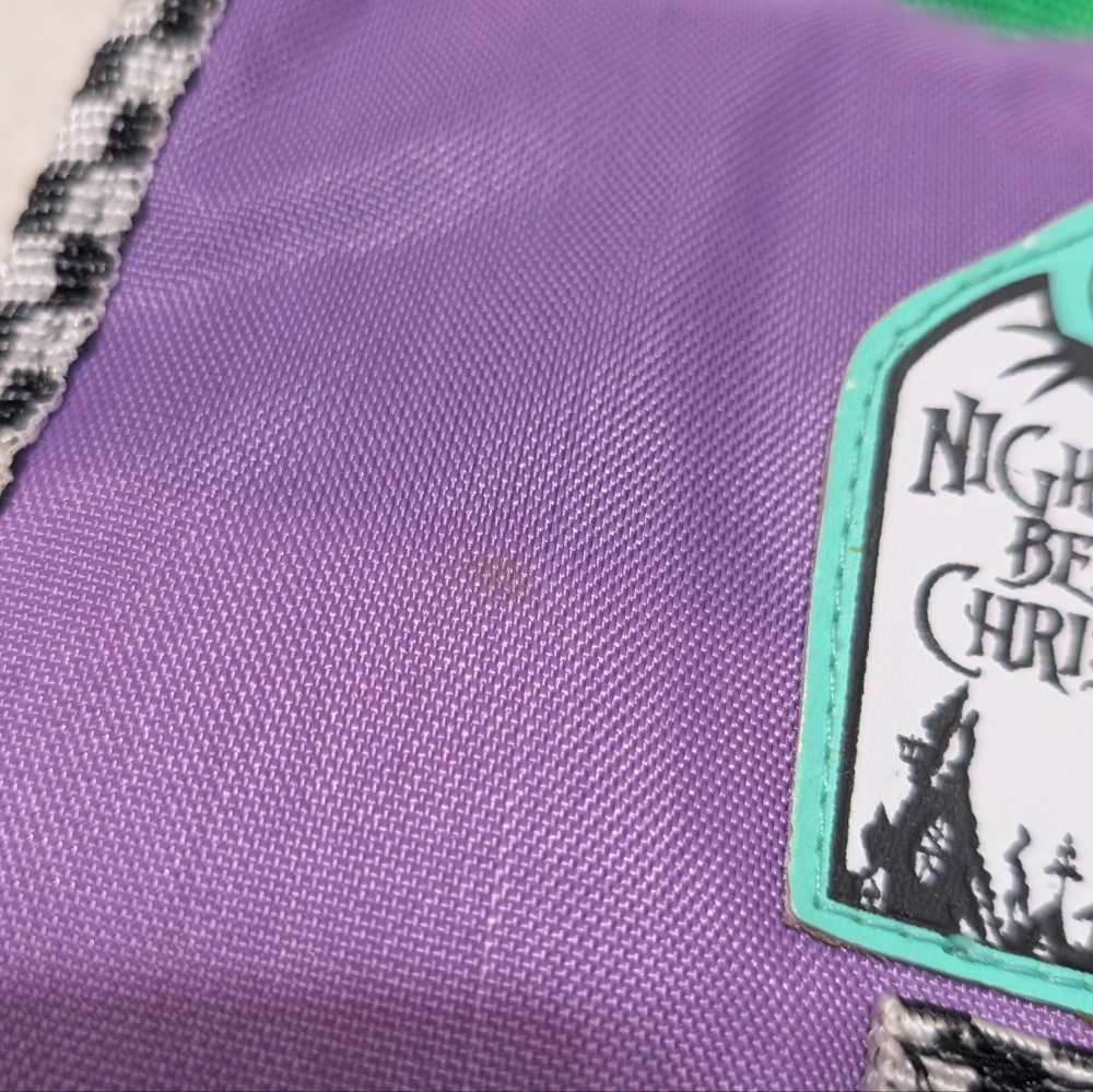 Disney The Nightmare Before Christmas Backpack Lock Shock Barrel Checkered - Picture 7 of 12
